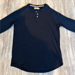 Black Everyday Henley Shirt by The Normal Brand
